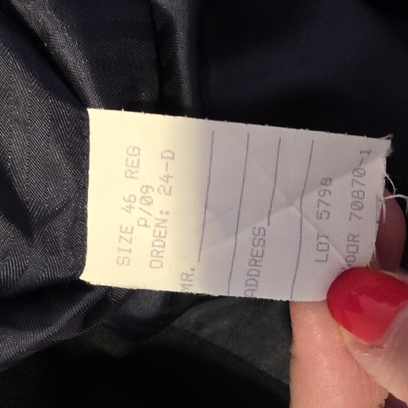 Stafford Blazer Athletic Fit Mens 46R Travel Pant 36Wx28L Blue Wool Interview - Picture 7 of 12